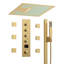  Système de douche thermostatique à DEL Mood Lighting, robinet de douche à pluie de plafond 16 "avec valve en laiton-82331431