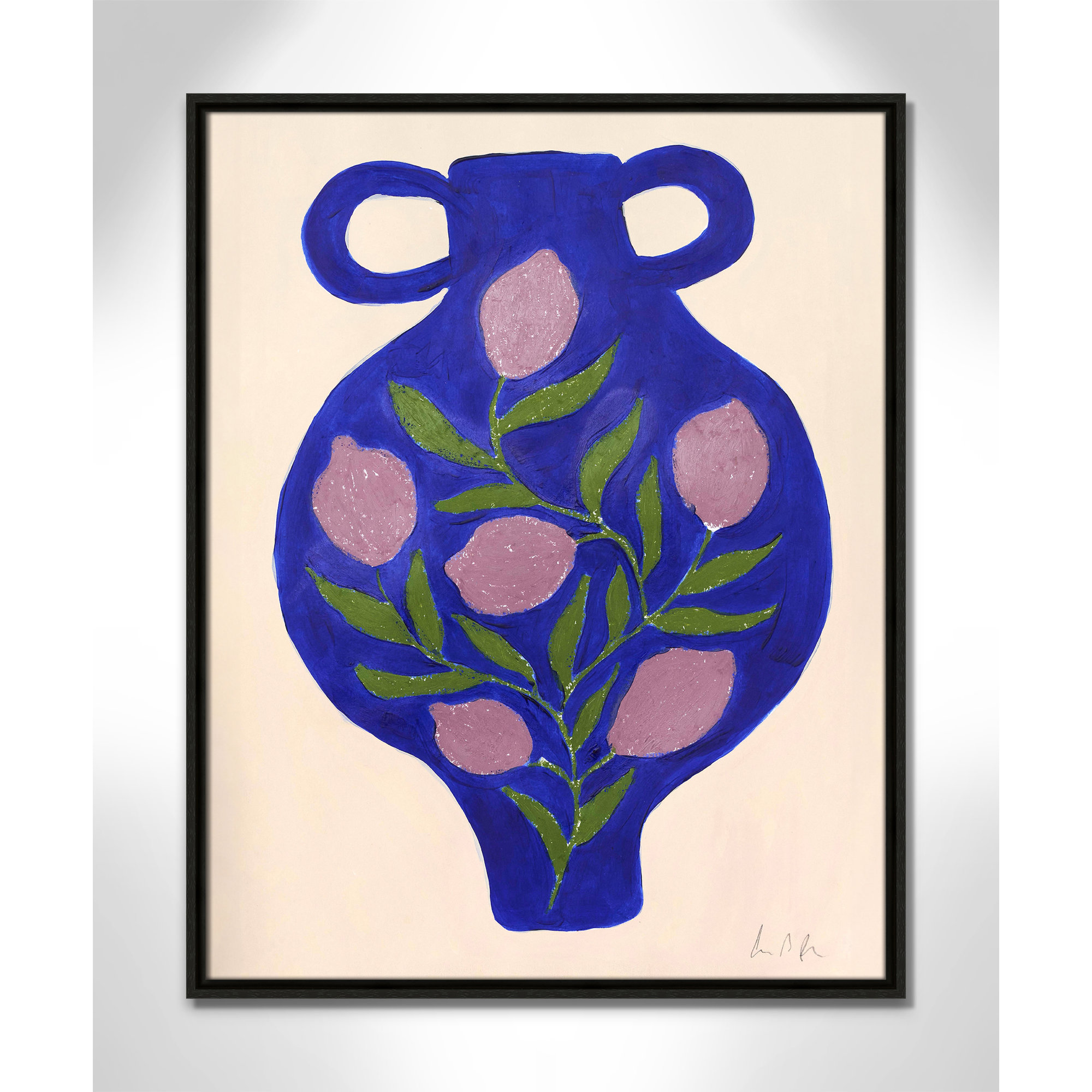 Vase No. 03 Print by Camilla Bergqvist, 29.5" H x 23.5" W, Espresso