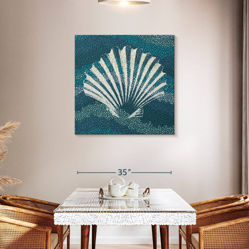 Verre de mer bleu Aletra I, H 36 po x l 36 po