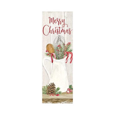 Christmas Kitchen Panel II-Merry Christmas by Tara Reed - Wrapped Canvas Print