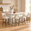 Ensemble de 2 tabourets de bar de style Mid-Century rembourrés 39,3 po Avenel-928245291