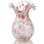 Vase d'art moderne avec pétales roses