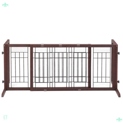 Clôture d'intérieur pour chien autoportante pour portes
