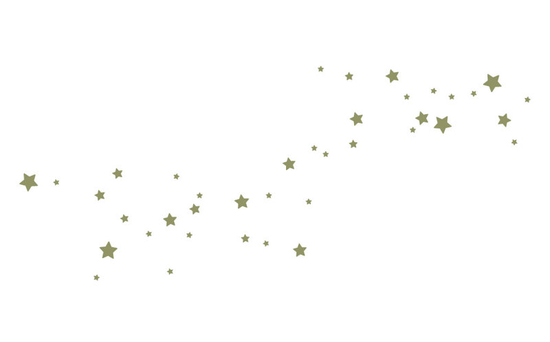 Décalcomanie murale en forme de lait galaxie, H 29 po x l 70 po x P 0,01 po, Olive
