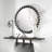 Suzie Metal Round Wall Mirror-1245863834