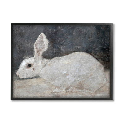 " White Rabbit Bunny Classic " by Lettered And Lined