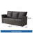 67.7" All-Weather Wicker 3-Seat Patio Sofa With Thick Cushions