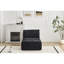 Mousse à mémoire de forme longue pour le salon en tissu velours côtelé, pour animaux de compagnie, sans assemblage, mobile, rembourrage élevé, combinaison personnalisable, tissu pour animaux de compagnie noir pour la chambre, noir, facile à déplacer-10210315