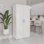 Armoire de rangement haute 2 portes avec tablettes - organisateur utilitaire blanc - l 29 po