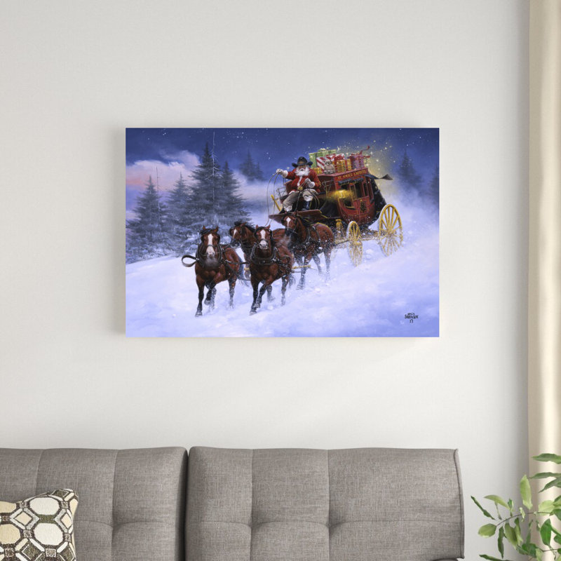 Nick's Express par Jack Sorenson - peinture sur toile tendue, H 24 po x l 36 po