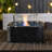 Tabletop Fire Pit With Glass Wind Guard