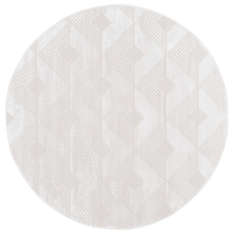 Saylor 100 Performance Geometric Rug, Round 6'3"