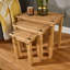 Tyner Solid Wood Frame Nesting Tables