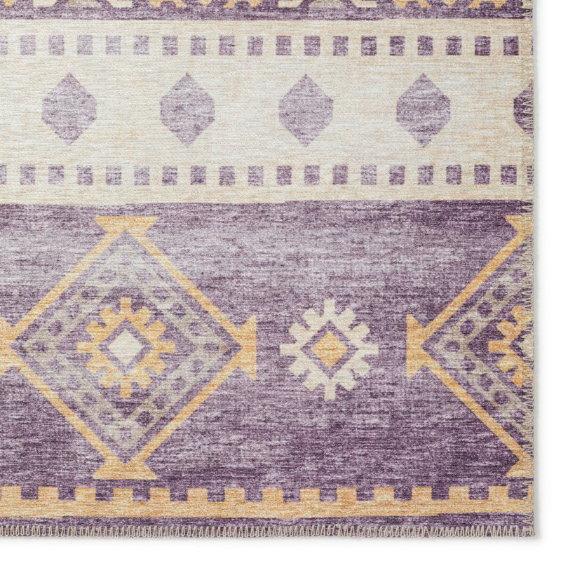 Wattson Chenille Washable Southwestern Indoor / Outdoor Rug, Rectangle 1'8" x 2'6"