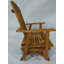 Chaise d'extérieur pivotante en bois massif Berthenia, fabriquée Amish-431927105