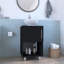 Ensemble de meuble-lavabo simple pour salle de bain, noir