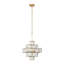Lustre géométrique unique à 6 lumières