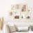 Shivangi 8 Pack  Neutral Gallery Picture Frame Set -Assorted Size Two 11x14, Three 8x10, Three 6x8