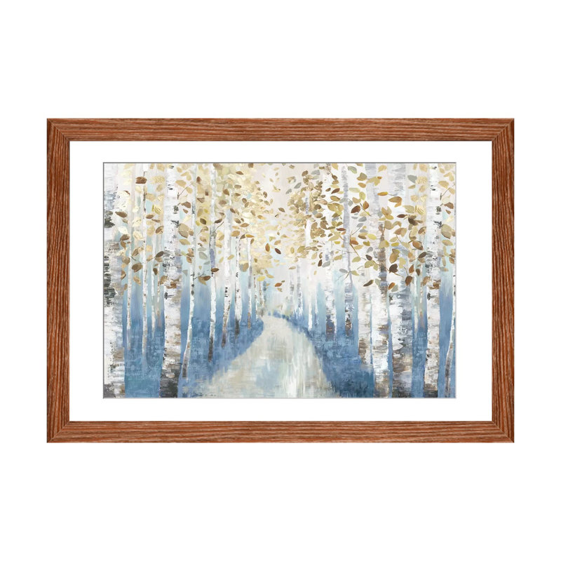 New Path I, Classic Wood Framed, H 24 po x l 32 po x P 1 po, Blanc