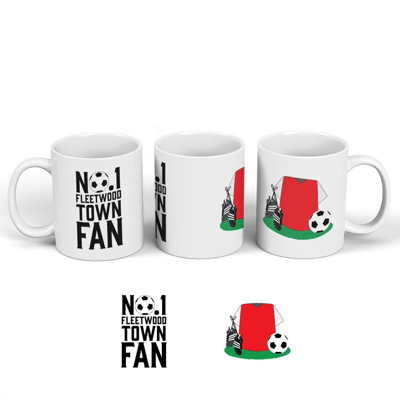 Ceramic Coffee Mug, Fleetwood Football Team Number One Fan