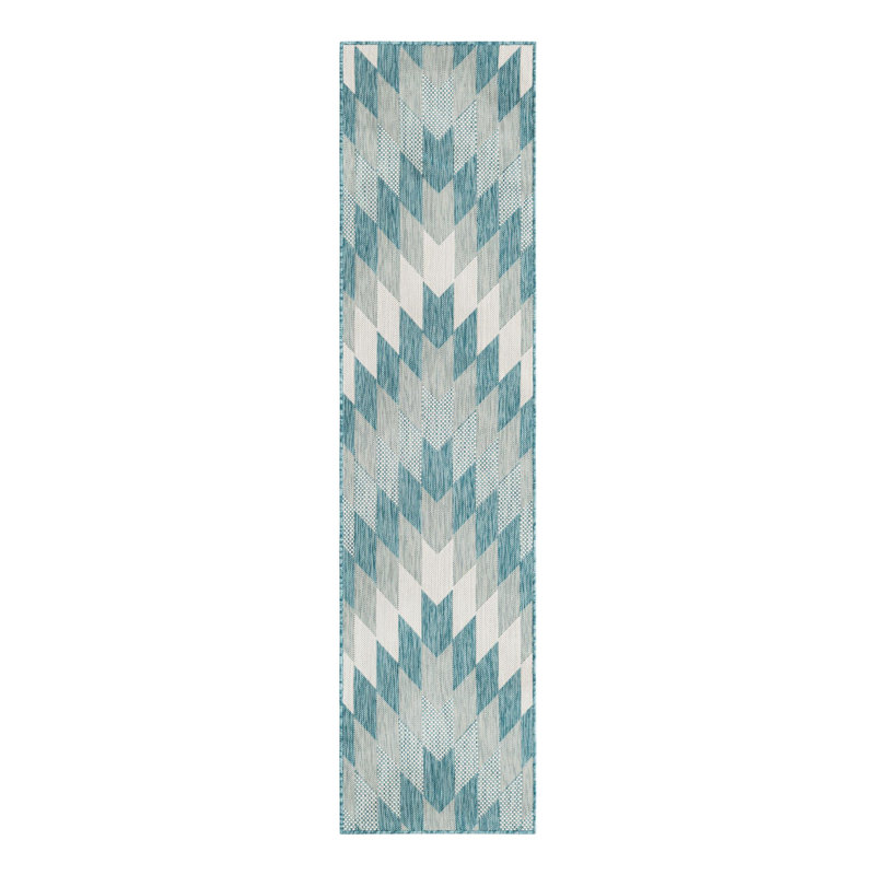Blox Hower Indoor/Outdoor Area Rug, Runner 2' x 8'