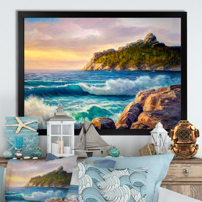 " Ocean Sunset And Waves III "