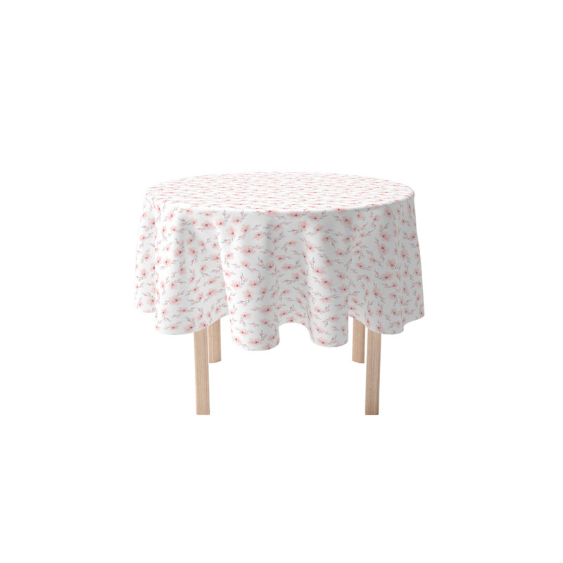 Round Cotton Twill Tablecloth