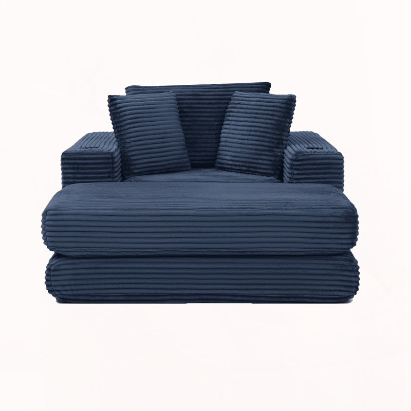 Méridienne de 52,4 po, Bleu