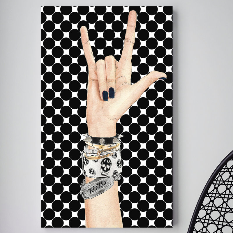 «Xoxo», reproduction sur toile, H 48 po x l 28 po x P 1,5 po, Toile tendue