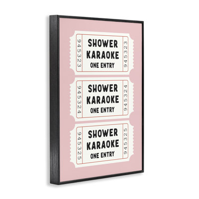 «Pink Shower Karaoke billets», estampe numérique giclée