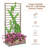 Dharmesh Wood Planter Box with Trellis