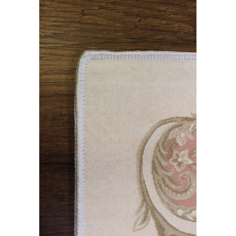 Stylish Hall Carpet (3.3 x 4.9 ft), 100% Polyester, 0.3 in Pile Height | Antibacterial, Non-Slip PVC Dot Underside | Woven Design with 3D Digital Printing | Machine Washable, Perfect for Home Décor & Comfort