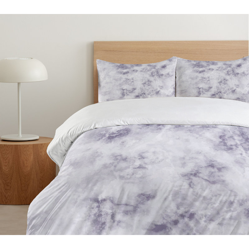 Modern & Contemporary Polyester Abstract Duvet Cover, King