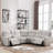 Ibach 3 - Piece Modern and Overstuffed Soft Power Reclining Sectional with Cupholders and Storage-97218247