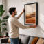 Rolling Desert Dunes Minimalist - Framed Print-1808415314-1808415317
