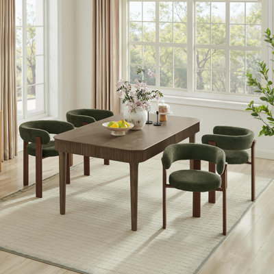 Fauteuil rembourré Varian Modern Teddy avec pieds en métal