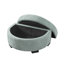 Canapé d'angle avec pouf de rangement, ports USB et porte-gobelets-858279778