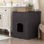 Enceinte en bois pour litière pour chat avec tiroir, table d'appoint, cage intérieure pour animal, table de chevet pour chat-1561088462