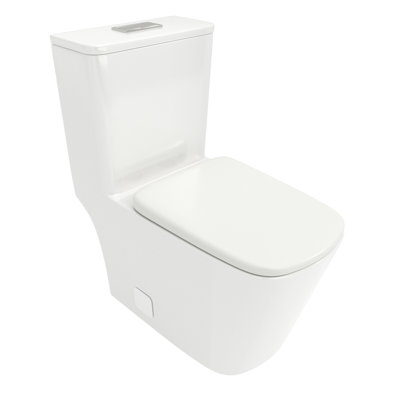 Ceramic Toilet With Efficient Drainage - Keeps Bathroom Dry Seat Supports Heavy Weight