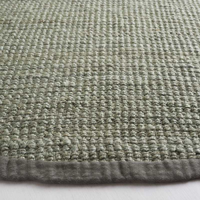 Calidia Handwoven Jute Area Rug, Rond 9 pi