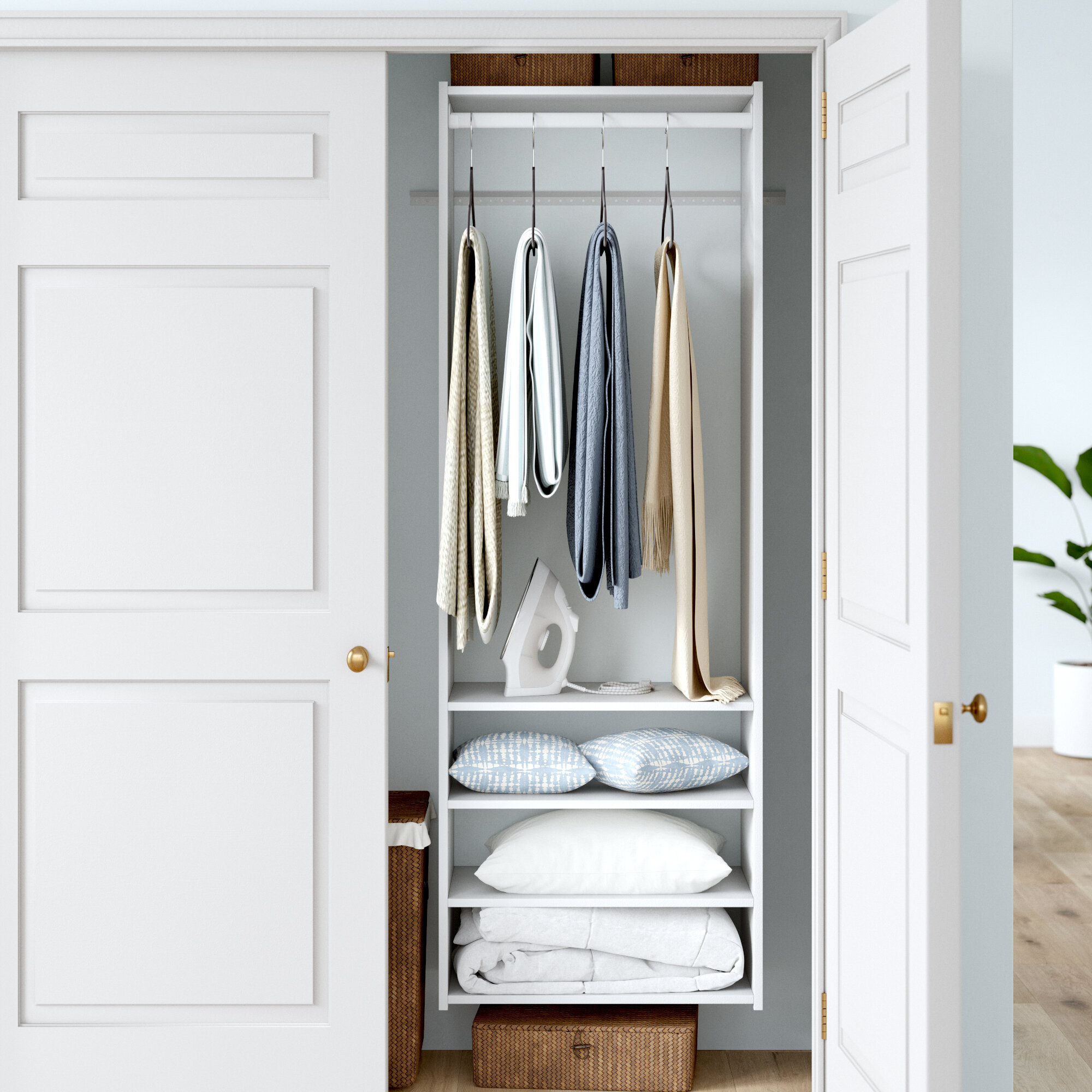 Rebrilliant Marelle 72'' Closet System & Reviews