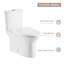 Toilette allongée une pièce 1,6 GPF (siège inclus)-125361117