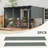 2 PCS 4 X 16Ft Pergola Canopy Replacement, UV Protection Pergola Shade Cover, Easy To Install For 10 X 10Ft Pergola, Dark Gray