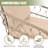 Bohemia-Inspired 4-Person Outdoor Seating Group With Removable Cushions, Conversation Patio Set With Wood Tabletop, Beige