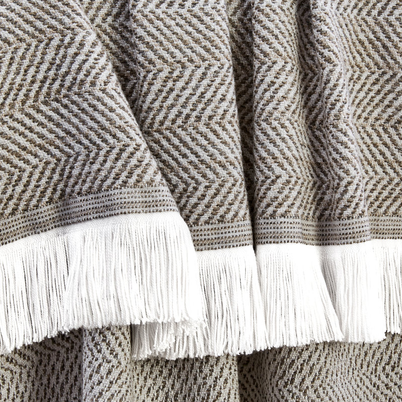 Sunbrella Eakins Throw Blanket, Ashe