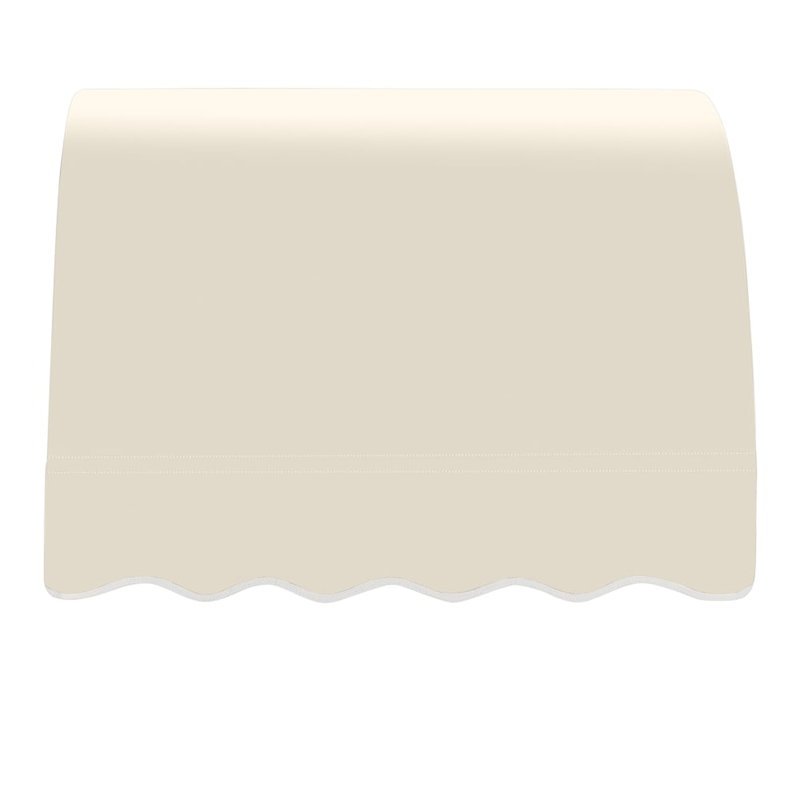 Awntech Savannah Acrylic Fabric Fixed Awning, Linen, 44" H x 52.5" W x 36" D