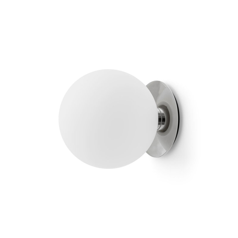 TR Bulb 1 - Light Armed Sconce, Polished Steel