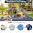 Outdoor Rug Waterproof Reversible Rug Plastic Straw Rug, Foldable Lightweight Camping Rug with Storage Rug, 4 Stakes, UV Resistant Patio Rug, Outdoor Carpet for Backyard Garden-411575101-411575088