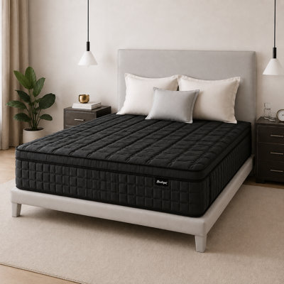 14" Medium Firm Hybrid Mattress, Memory Foam & Pocket Coils, CertiPUR-US
