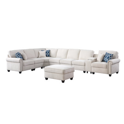 Nyellie Upholstered L-Shaped Sectional